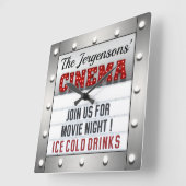 Bioscoop Film Nachttheater Wandklok (Hoek)