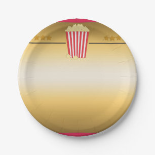 Bioscoop Film Popcorn Ticket Verjaardagsfeestje Ba Papieren Bordje