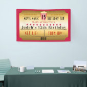 Bioscoop Film Popcorn Ticket Verjaardagsfeestje Ba Spandoek (Beurs)