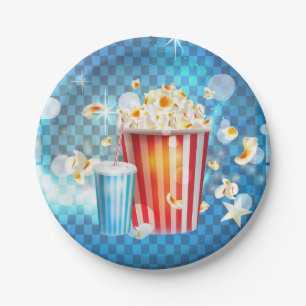Bioscoop Films Film Nacht Popcorn Frisdrank Feest Papieren Bordje