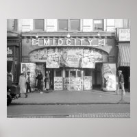 Bioscoop Midcity, 1937. Oude foto