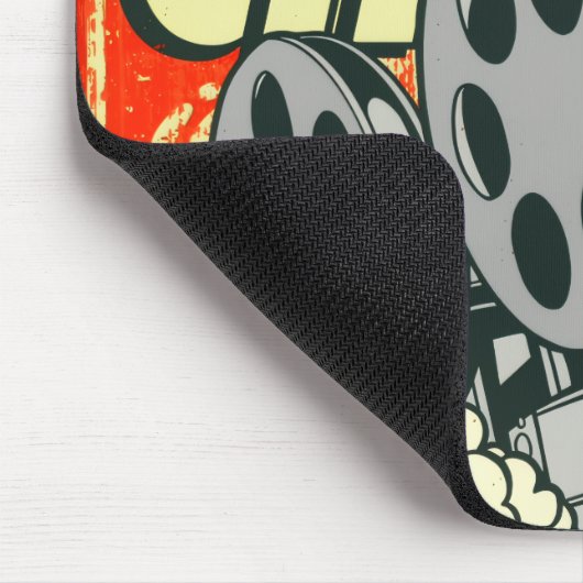 BIOSCOOP: Movie Night Retro Mousepad Muismat (Hoek)