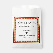 Bioscoop Neonreclamebord Rode Huwelijk Bedankzakje (Voorkant)