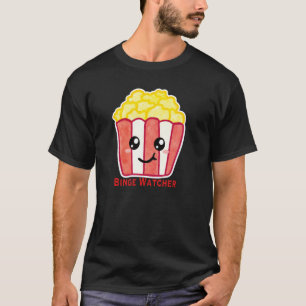 Bioscoop Popcorn met Quote Binge Watcher T-shirt
