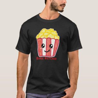 Bioscoop Popcorn met Quote Binge Watcher T-shirt