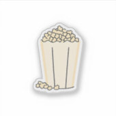 Bioscoop Popcorn Sticker (Voorkant)