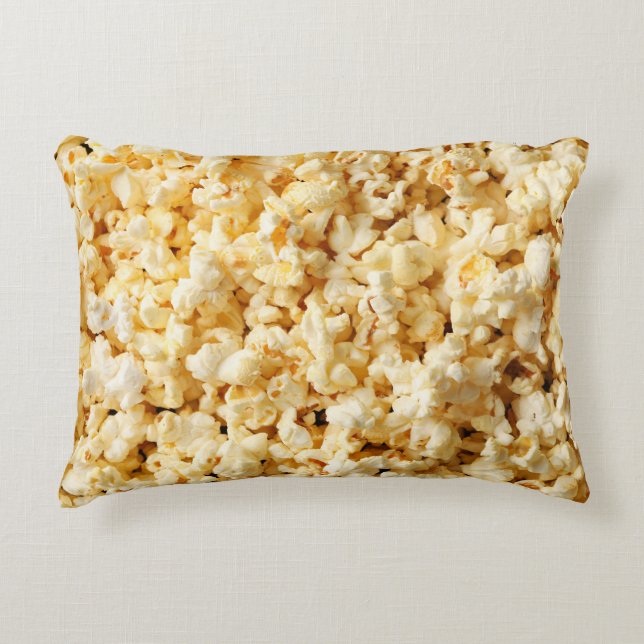 Bioscoop Popcorn volledige achtergrond. Accent Kussen (Voorkant)