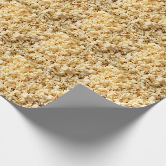 Bioscoop Popcorn volledige achtergrond. Cadeaupapier (Hoek)