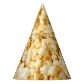 Bioscoop Popcorn volledige achtergrond. Feesthoedjes (Links)