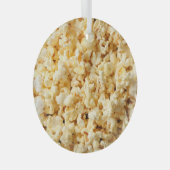Bioscoop Popcorn volledige achtergrond. Glas Ornament (Voorkant Rechts)