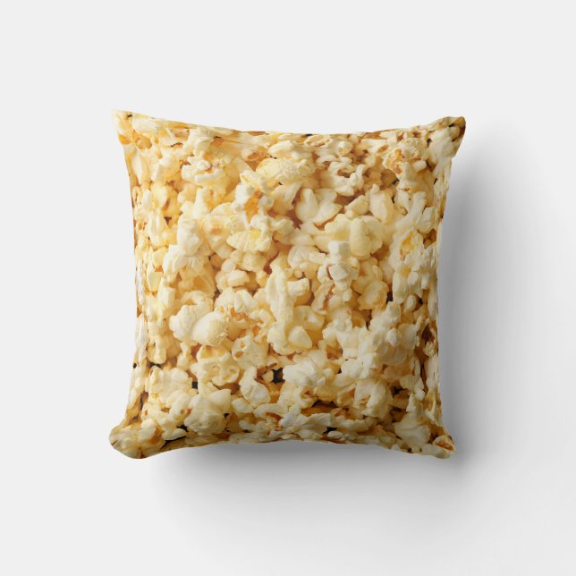 Bioscoop Popcorn volledige achtergrond. Kussen (Voorkant)