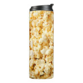 Bioscoop Popcorn volledige achtergrond. Thermosbeker (Gedraaid links)