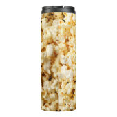 Bioscoop Popcorn volledige achtergrond. Thermosbeker (Achterkant)