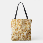 Bioscoop Popcorn volledige achtergrond. Tote Bag (Achterkant)