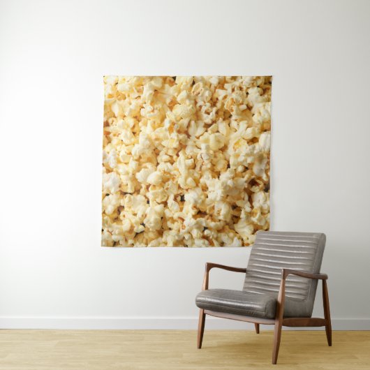 Bioscoop Popcorn volledige achtergrond. Wandkleed (In situ)