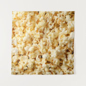 Bioscoop Popcorn volledige achtergrond. Wandkleed (Voorkant)