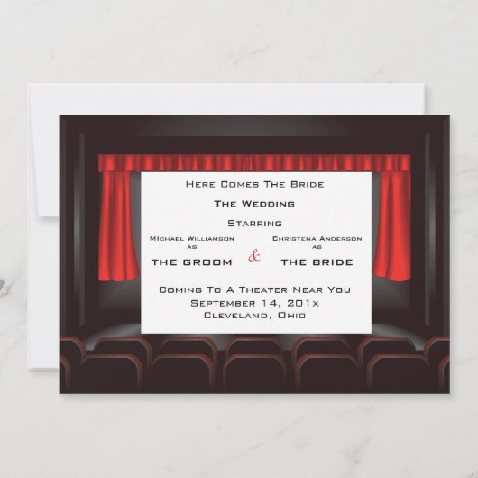 Bioscoop Save The Date Aankondiging (Achterkant)