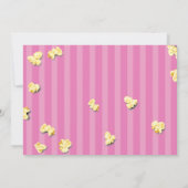 Bioscoop ticket roze uitnodiging (Achterkant)