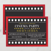 Bioscoop Verjaardagsfeest Elke leeftijd Theaterfil Kaart (Voorkant / Achterkant)