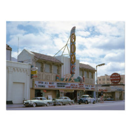 Bioscoop Vintage Cars Bioscoop Fotoprint Foto Afdruk