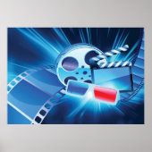 Bioscoopavond Cinema Filmspoel Poster (Voorkant)