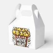 Bioscoopavond Plezierige Speelse Popcorn Bedankdoosjes (Achterkant)