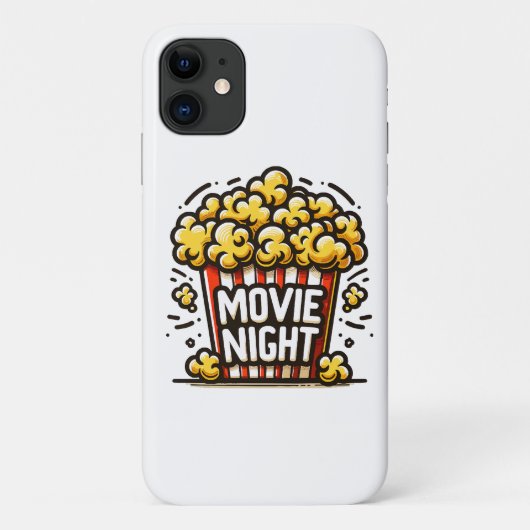 Bioscoopavond Plezierige Speelse Popcorn Case-Mate iPhone Case (Achterkant)