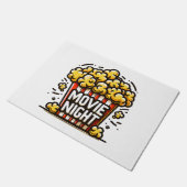 Bioscoopavond Plezierige Speelse Popcorn Deurmat (Schuin)