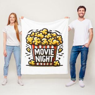 Bioscoopavond Plezierige Speelse Popcorn Fleece Deken