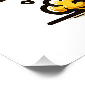 Bioscoopavond Plezierige Speelse Popcorn Perfect Poster (Hoek)