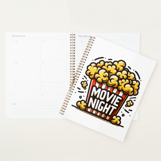 Bioscoopavond Plezierige Speelse Popcorn Planner (Display)