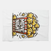 Bioscoopavond Plezierige Speelse Popcorn Theedoek (Horizontaal)
