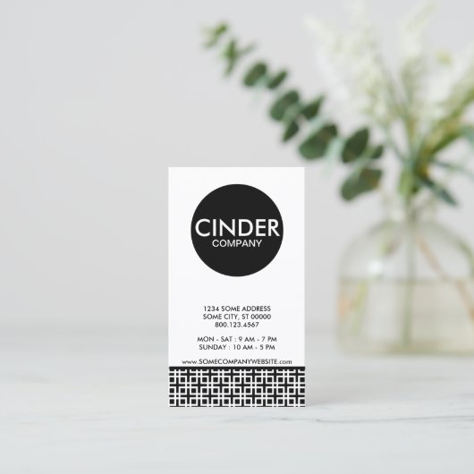 bioscoopbedrijf visitekaartje (Staand voorkant)