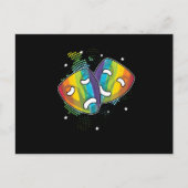 bioscoopbioscoopactor actrice regenboog LGBT G Briefkaart (Voorkant)