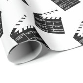 Bioscoopfilm Cameraman Regisseur Clapper Board Cadeaupapier (Rol Hoek)