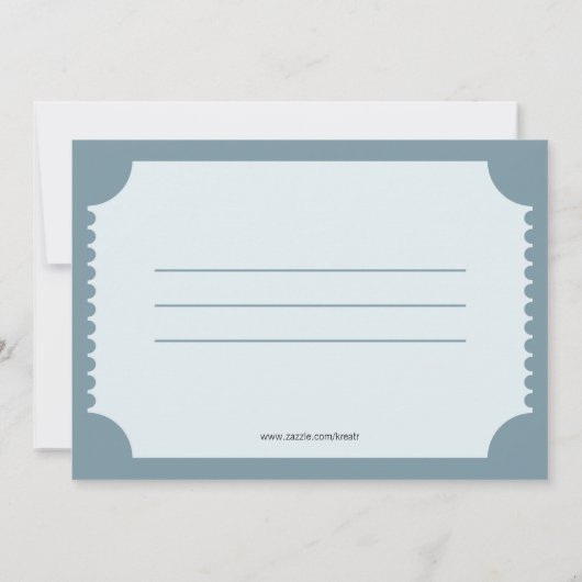 Bioscoopkaartje Kaart (Achterkant)