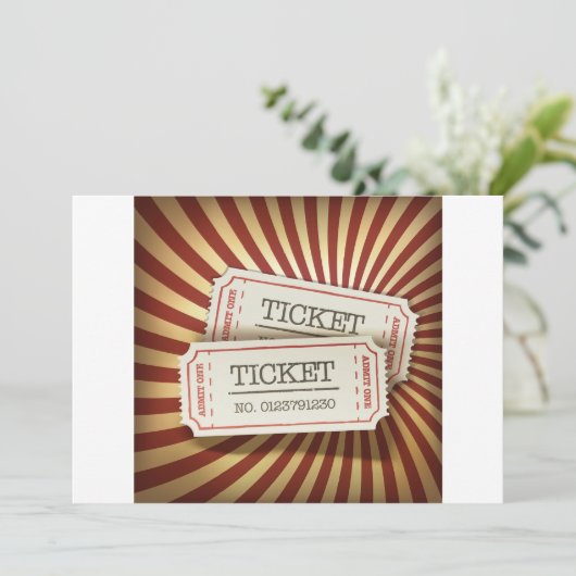 Bioscoopkaartjes Kaart (Staand voorkant)