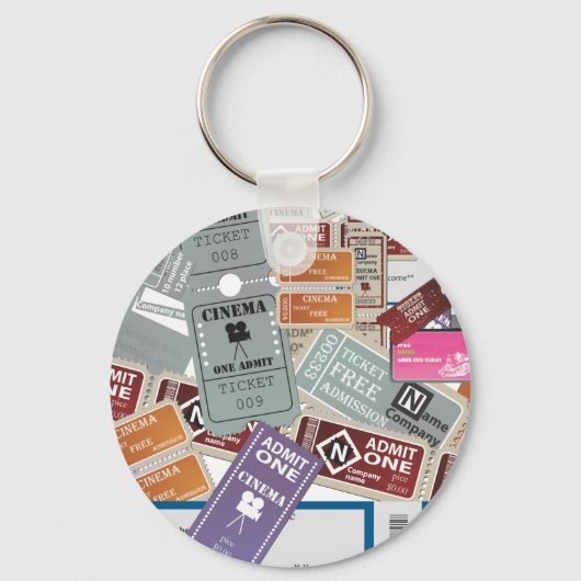 Bioscoopkaartjes Sleutelhanger (Voorkant)