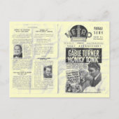 bioscoopnieuws! HONKY-TONK Briefkaart (Voorkant)