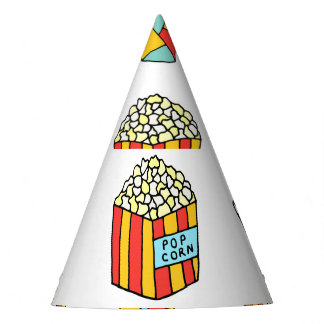 Bioscoopsnacks: doedelpatroon feesthoedjes