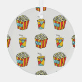 Bioscoopsnacks: doedelpatroon glas ornament (Achterkant)