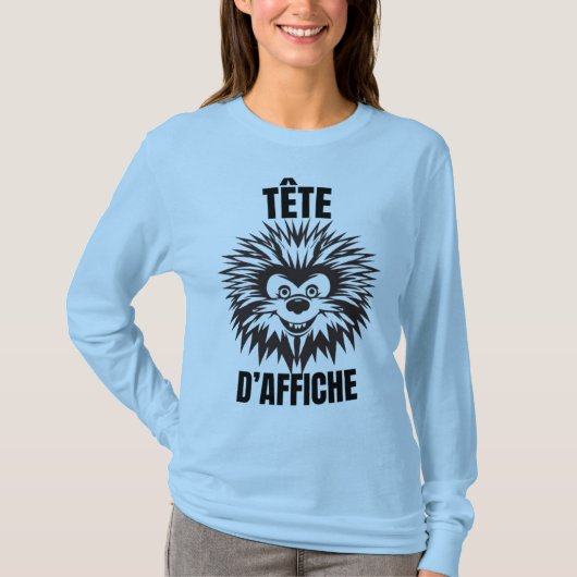 Bioscoopster - Grappige en pluizige egel T-shirt (Voorkant)