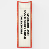 Bioscooptheater Neonreclamebord Spandoek (Verticaal)