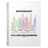 Biotechnologie draait allemaal om DNA-sequentie Notitieboek (Voorkant)