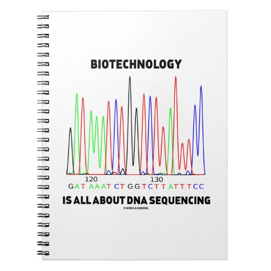 Biotechnologie draait allemaal om DNA-sequentie Notitieboek (Voorkant)