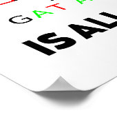 Biotechnologie draait allemaal om DNA-sequentie Poster (Hoek)