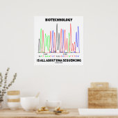 Biotechnologie draait allemaal om DNA-sequentie Poster (Keuken)