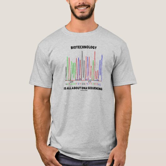 Biotechnologie draait allemaal om DNA-sequentie T-shirt (Voorkant)