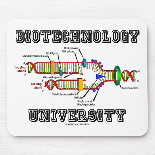 Biotechnologie Universiteit (DNA-replicatie) Muismat (Voorkant)