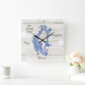 BIP Big Island Pond Clock voor Lake House Vierkante Klok (Huis)